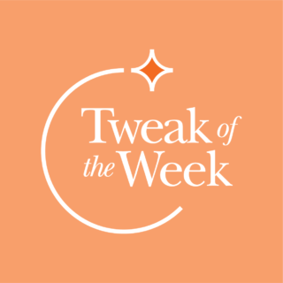 Tweak Of The Week Logo Medium White On Orange2